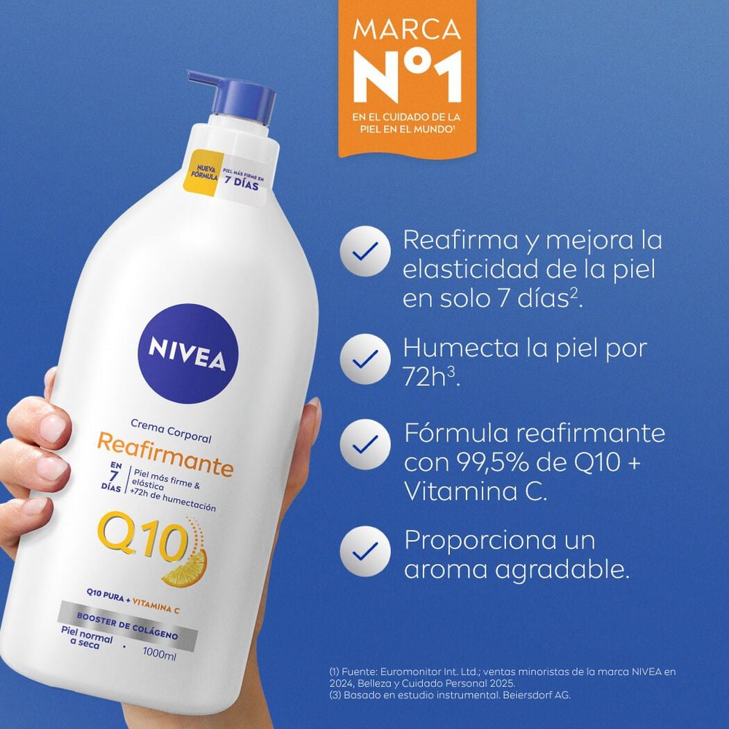 Crema Corporal Nivea Q10 Reafirmante 1000 ml, , large image number 1