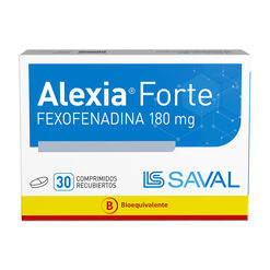 ALEXIA FORTE Fexofenadina clorhidrato 180 mg 30 comprimidos