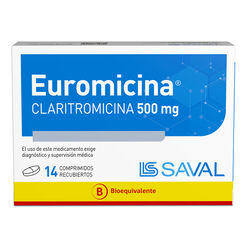 EUROMICINA Claritromicina 500 mg 14 comprimidos