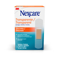 Parche Plástico Transparente, 10 un. Nexcare
