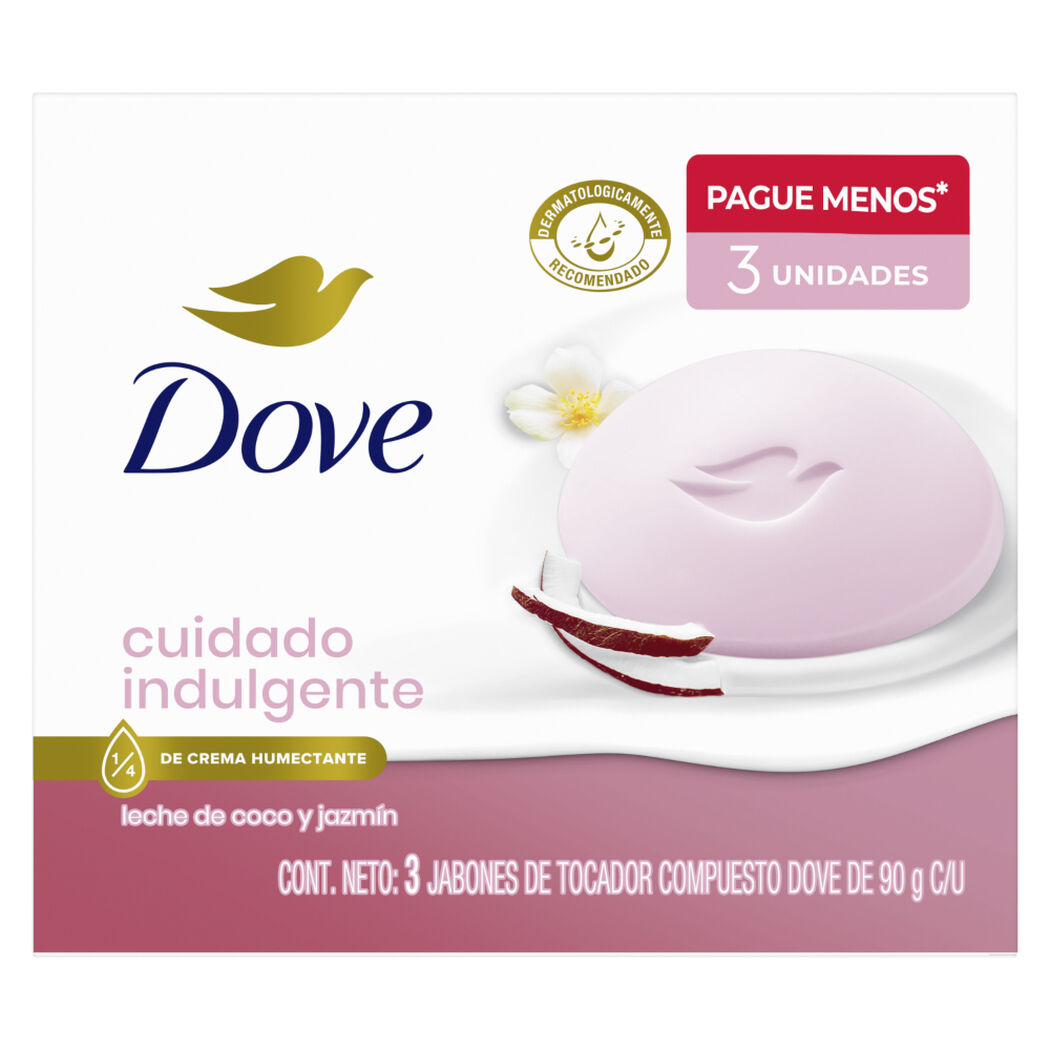 Jabon Dove Cuidado Indulgente 90 g 3 un, , large image number 1