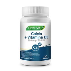 Natuvit Calcio 500Mg +Vit D3 800Ui X30