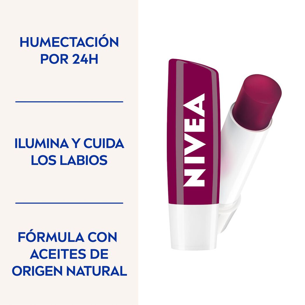 B&aacute;lsamo Labial Nivea Fruity Mora 4,8gr, , large image number 2