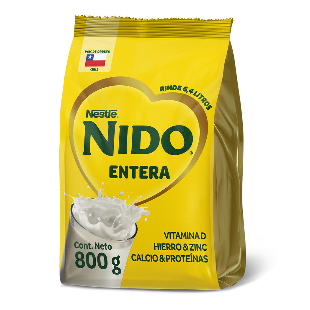 Leche en Polvo Nido Entera 800g , , large image number 0