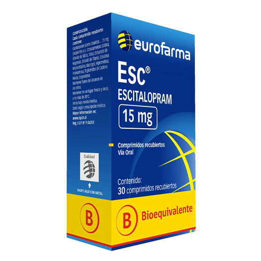 Esc 15Mg X 30 Comprimidos Recubiertos, , large image number 0