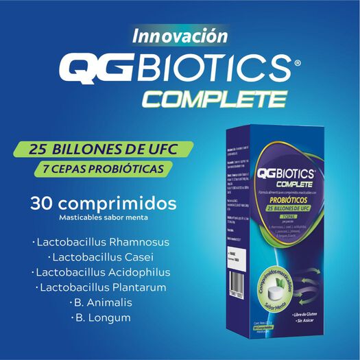 QGBiotics Complete x 30 comprimidos masticable, , large image number 1