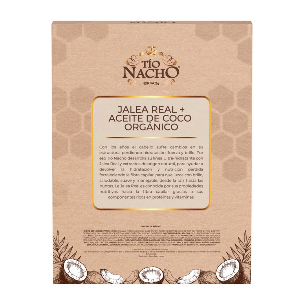 Pack Tío Nacho Ultra Hidratante 1 Shampoo + 1 Acondicionador C/U 415 Ml, , large image number 2