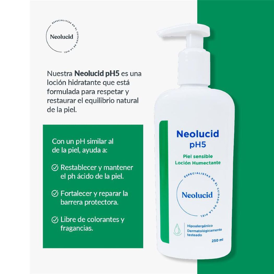 Neolucid ph 5 Loción Humectante x 250 mL, , large image number 1