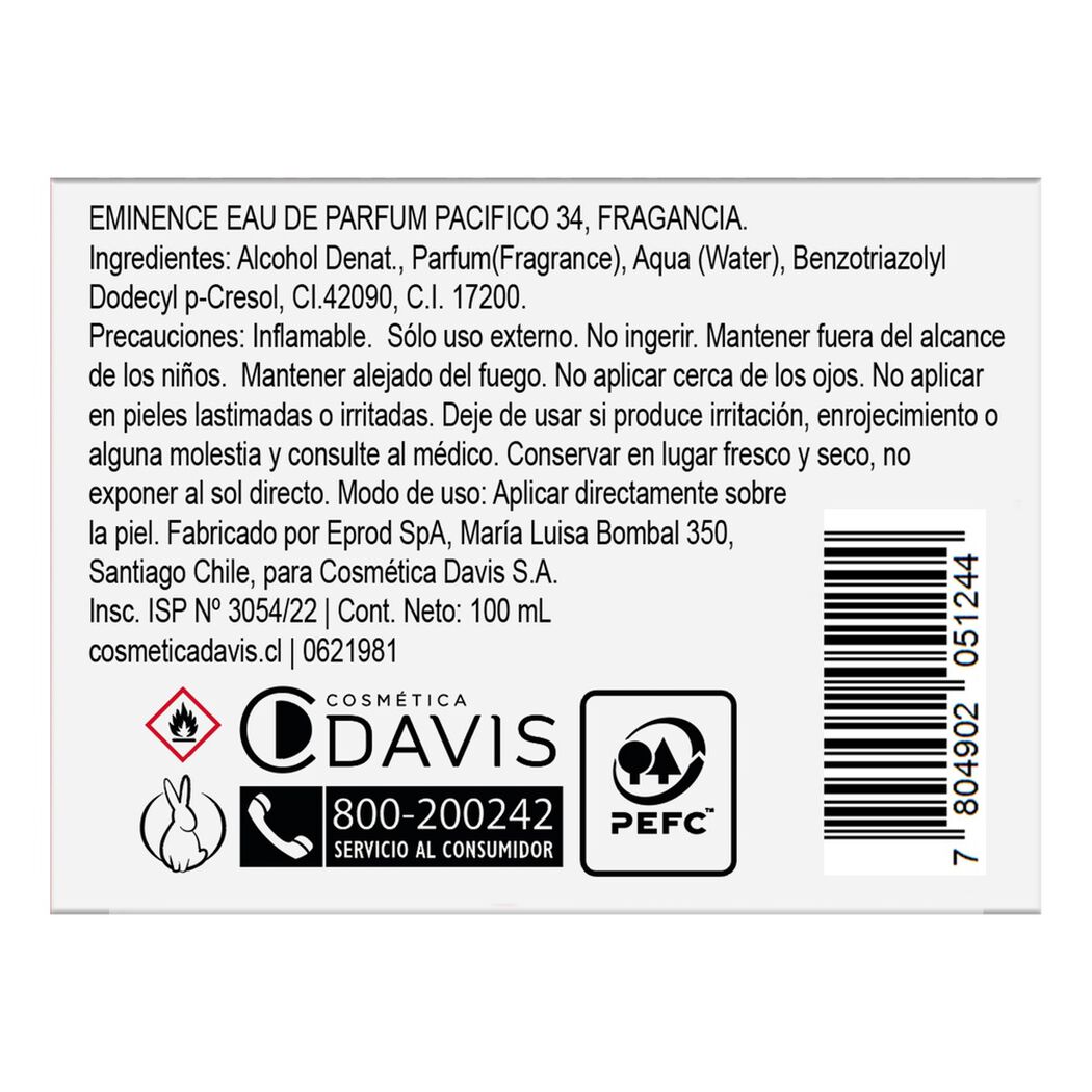 Perfume Latitud Pacifico EDP 100 ml Eminence, , large image number 3