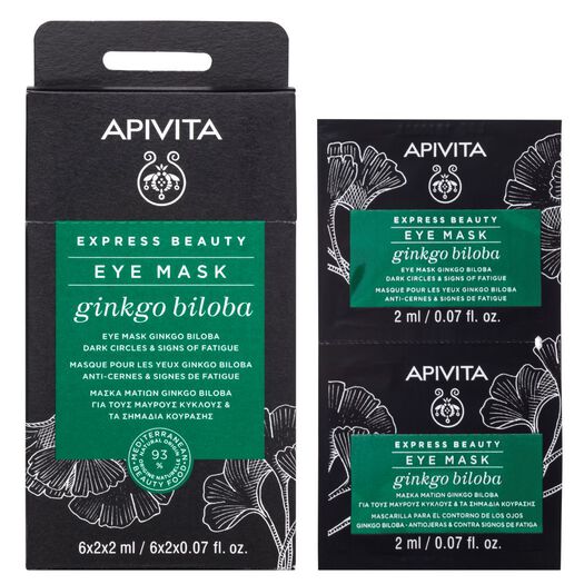 Mascarilla Antifatiga con Ginkgo Biloba de ojos 2x2ml Apivita, , large image number 1