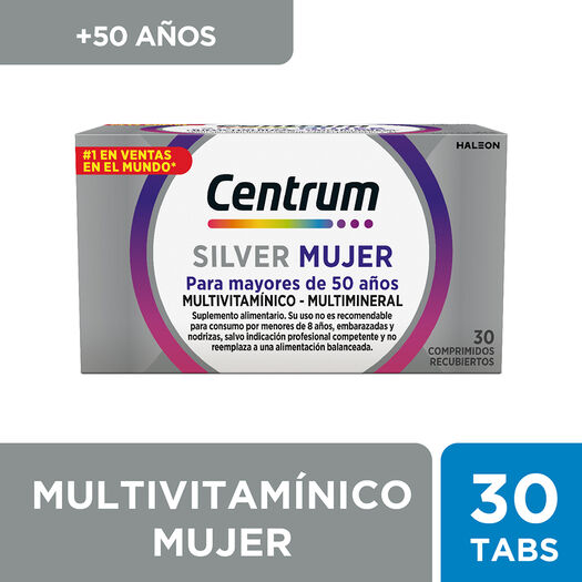 Centrum Silver Mujer x30 comprimidos, , large image number 0
