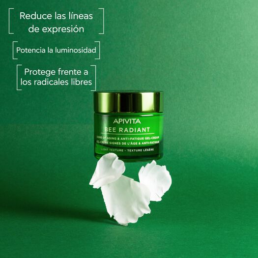 Gel-crema Signos de la Edad & Anti-fatiga - Textura Ligera 50ml Bee Radiant Apivita, , large image number 4