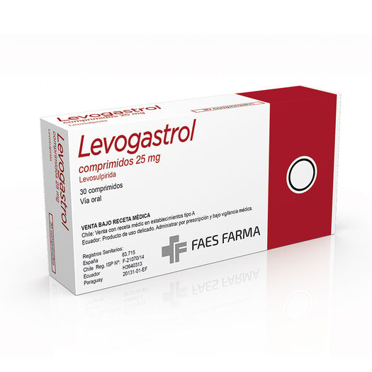 Levogastrol 25 mg x 30 Comprimidos, , large image number 0