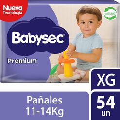 Pañales Babysec Premium XG 54 un