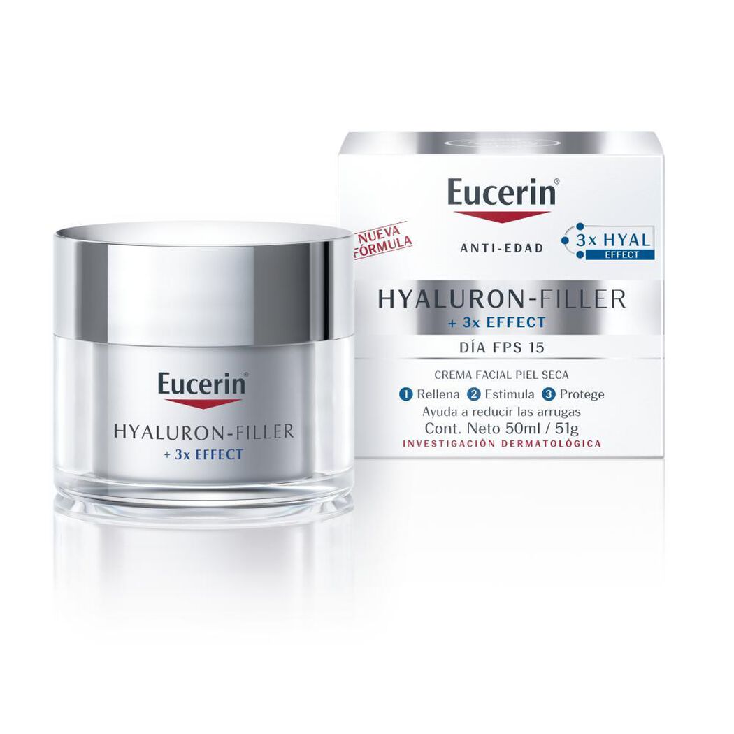 Crema Facial Antiarrugas Eucerin Hyaluron-FILLER Día P.Seca 50 ML, , large image number 1