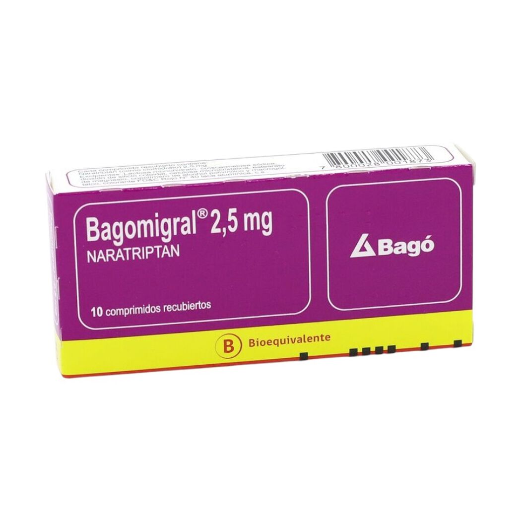 Bagomigral 2,5 mg x 10 Comprimidos Recubiertos, , large image number 0