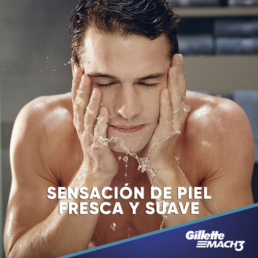 Espuma de Afeitar Gillette Mach3 Complete Defense Suave 200 mL, , large image number 3
