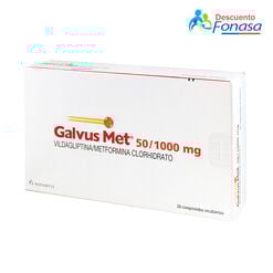 Galvus Met 50 mg/1000 mg x 28 Comprimidos Recubiertos