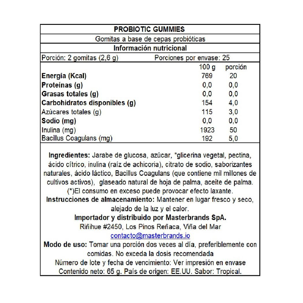 Gomitas Probioticos Nature's Truth Sabor Tropical 50 un, , large image number 1