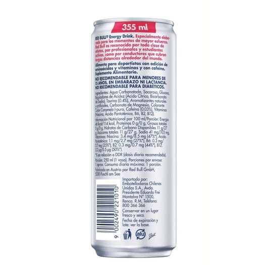 Red Bull Bebida Energética, 355 ml, , large image number 2