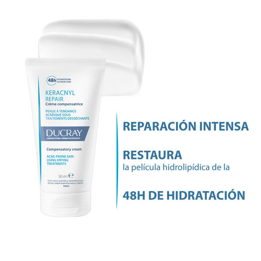 Ducray Keracnyl Repair Crema Reparadora 50 Ml, , large image number 1