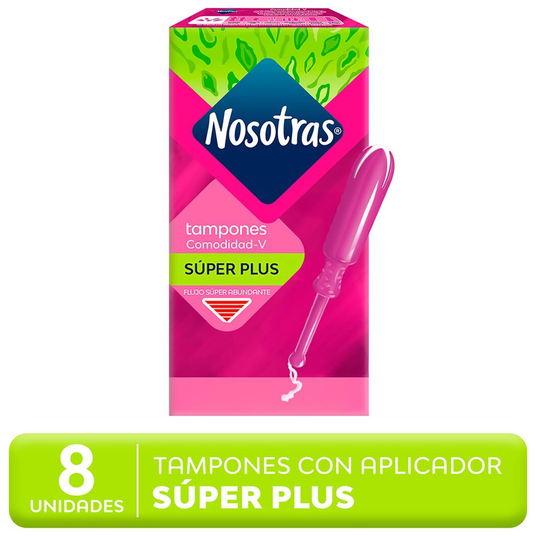 Nosotras Tampon Super Plus Con Aplicador x 8 Unidades, , large image number 0