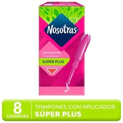 Nosotras Tampon Super Plus Con Aplicador x 8 Unidades