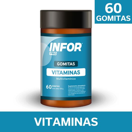 Infor Pro Vitaminas 60 Gomitas, , large image number 0