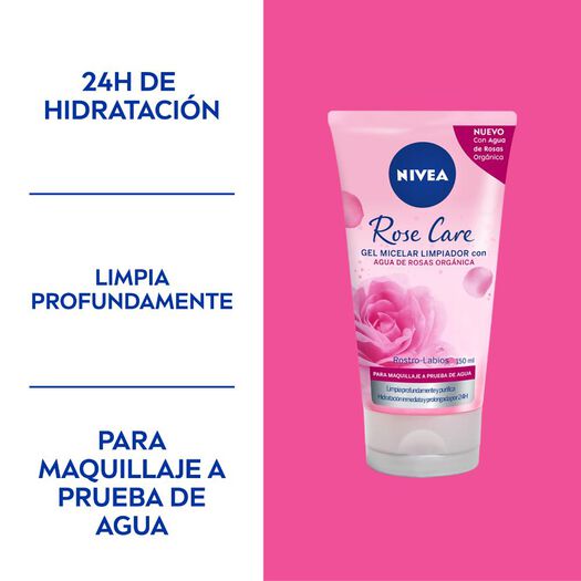Gel Micelar NIVEA Rose Care 150 ml, , large image number 1