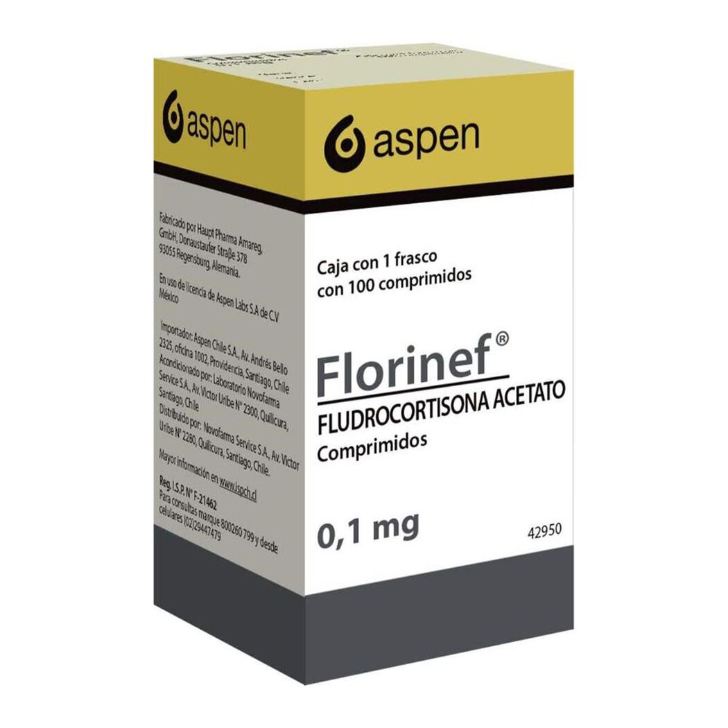 Florinef 0.1 mg 100 Comprimidos, , large image number 0