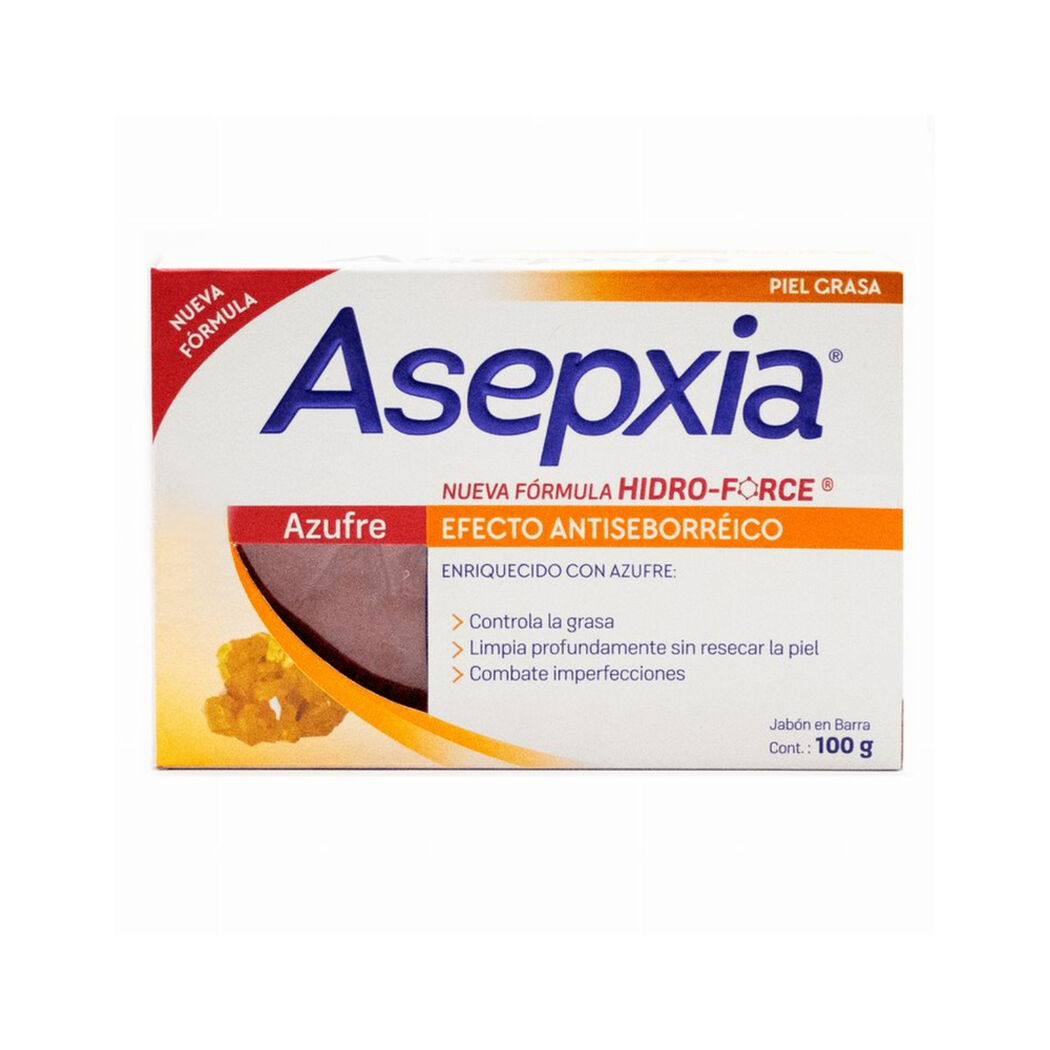 Asepxia Azufre Jabón En Barra 100 G, , large image number 0