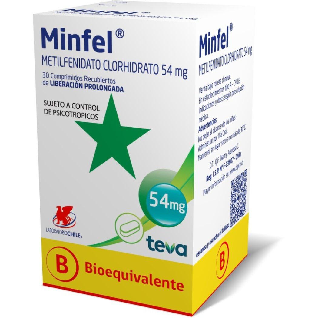 Minfel 54 Mg Caja 30Comprimidos Recubiertos, , large image number 0