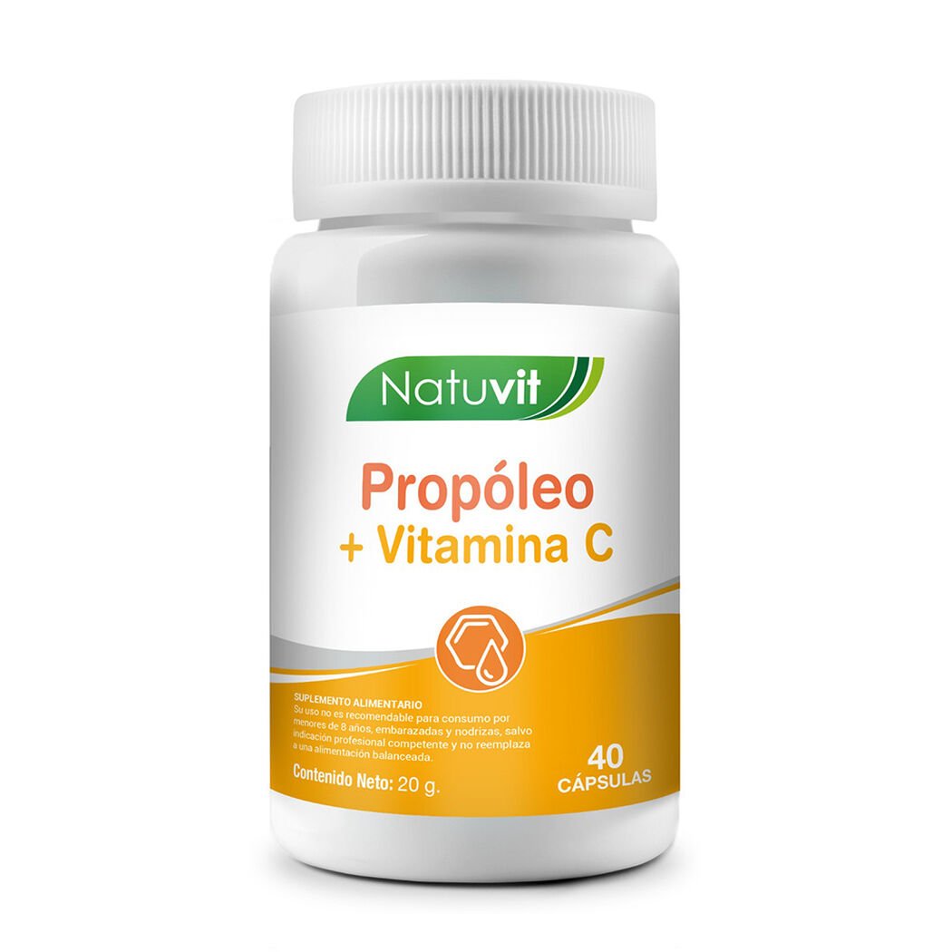 Natuvit Prop&oacute;leo con Vitamina C 40 C&aacute;psulas Inmunidad, , large image number 0
