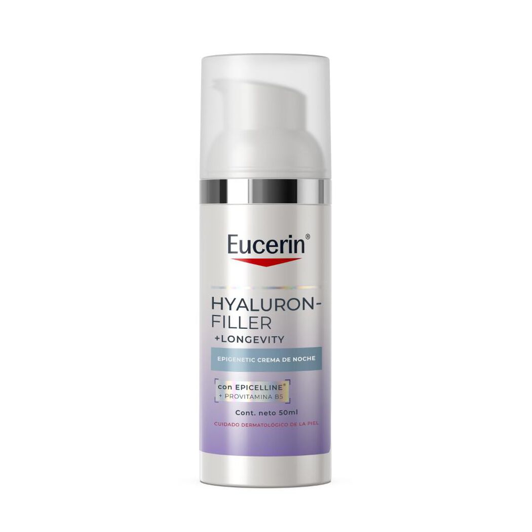 Eucerin Epigenetic Crema de Noche Hyaluron-Filler + Longevity Antiedad 50 ml, , large image number 0