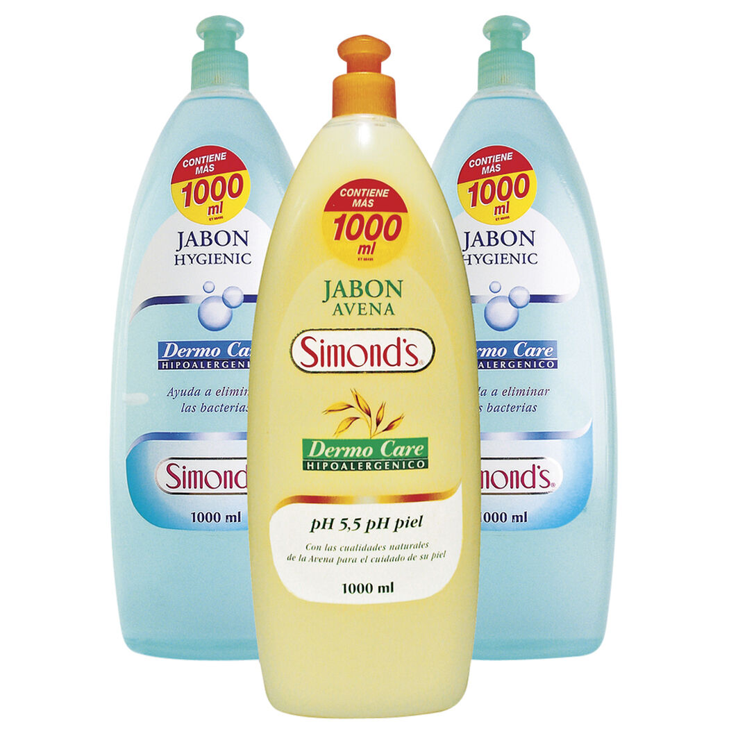 Simond's Jabón Líquido Hipoalergénico Dermo Care Avena x 1000 mL, , large image number 0