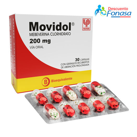 Movidol 200 mg x 30 Cápsulas con Gránulos Recubiertos de Liberación Prolongada, , large image number 0