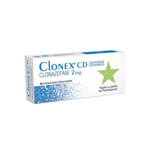 Clonex Cd 2 mg Caja 30 Comp., , large image number 0