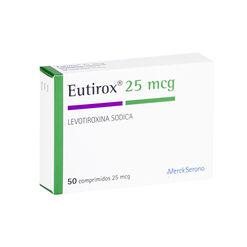 Eutirox 25 mcg x 50 Comprimidos