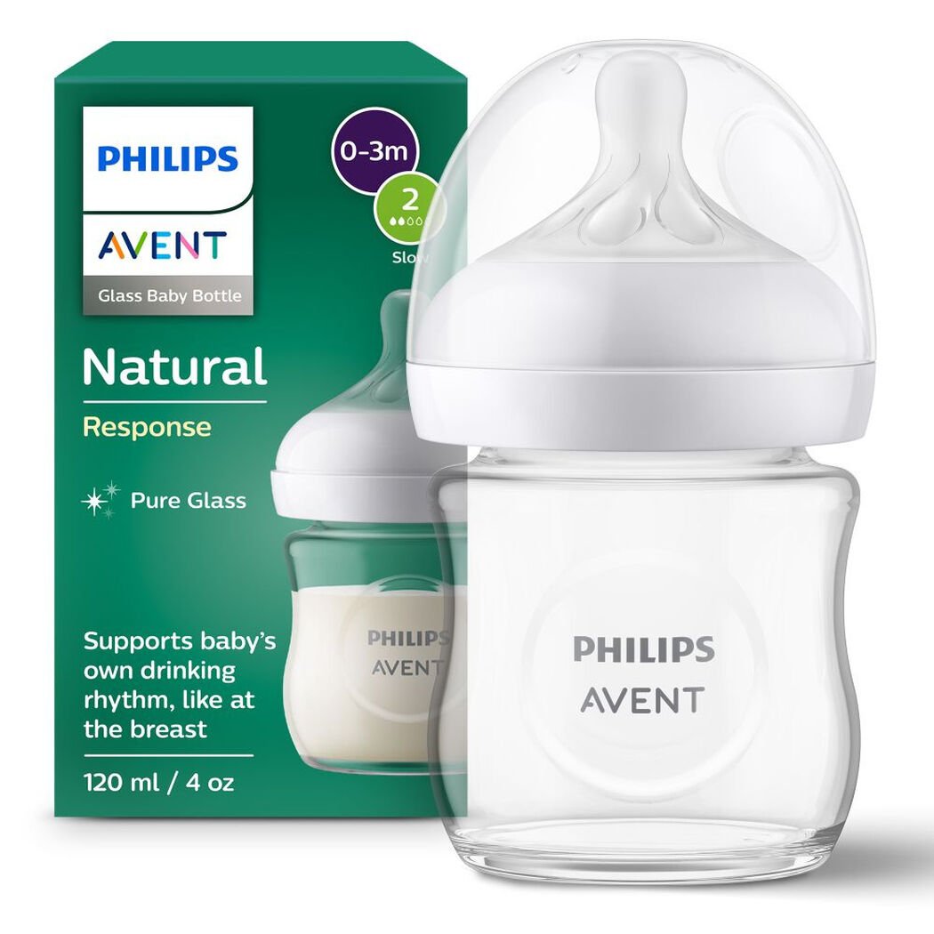 Mamadera Avent Vidrio Natural 120 mL, , large image number 0