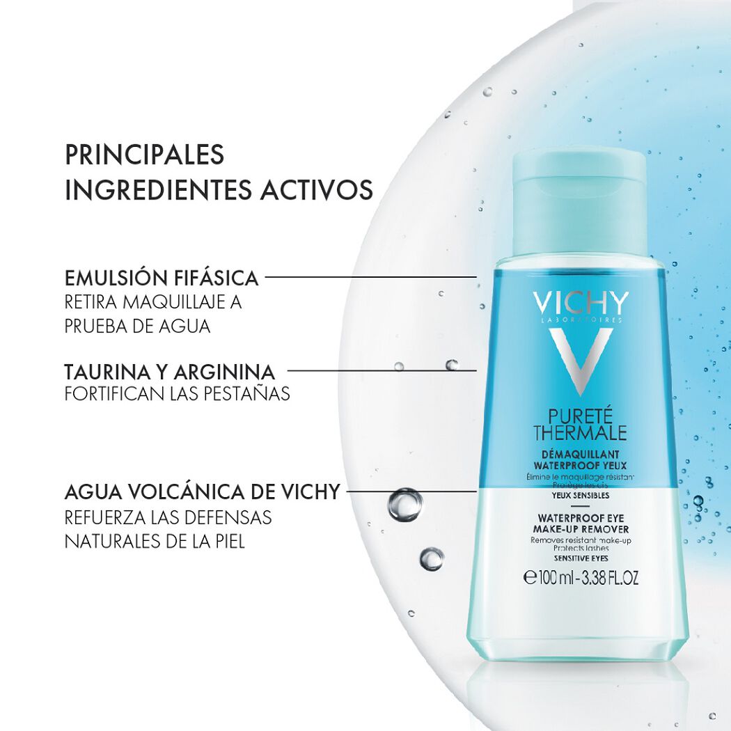 Desmaquillante Bifásico Ojos Waterproof Pureté Thermale 100 Ml, , large image number 2