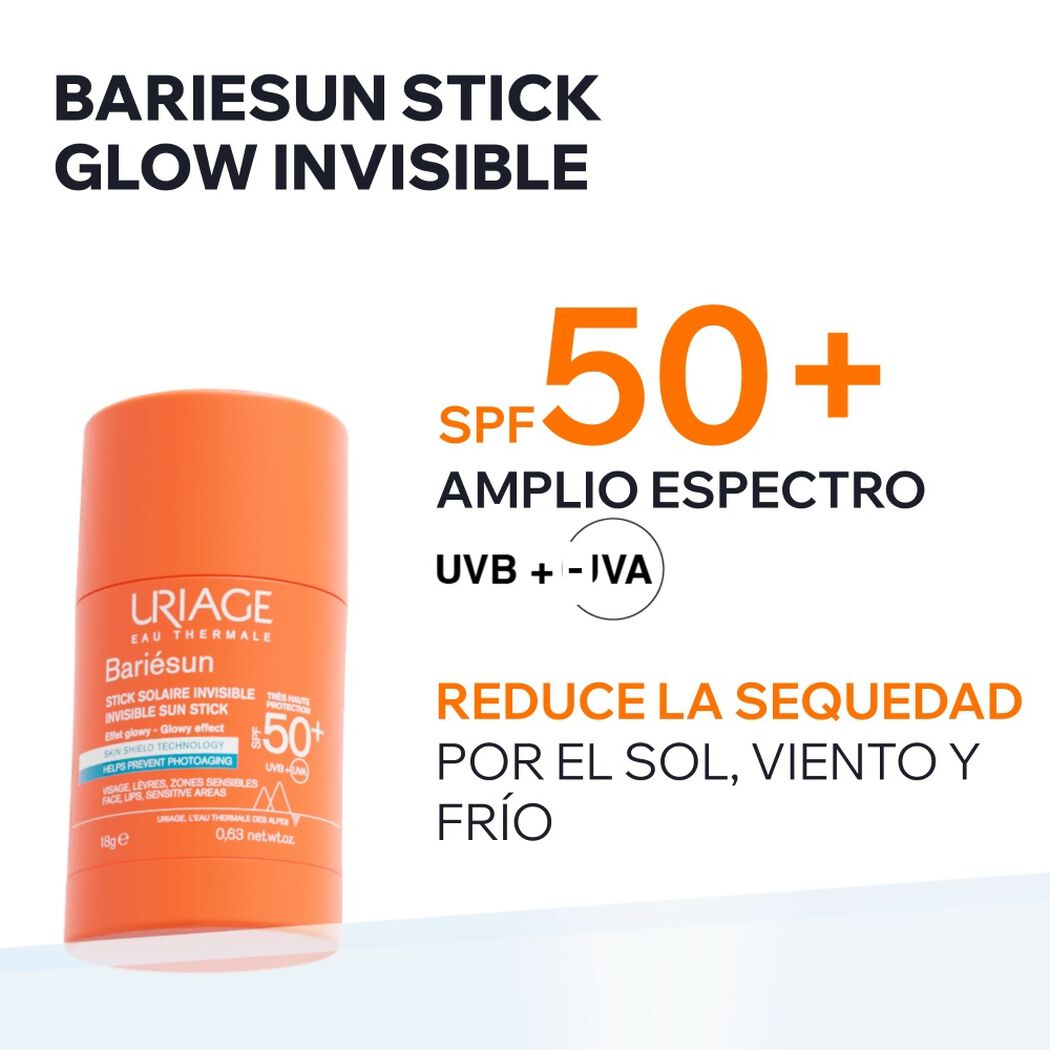 Protector Solar Uriage Invisible Stick FPS 50 18 g, , large image number 1