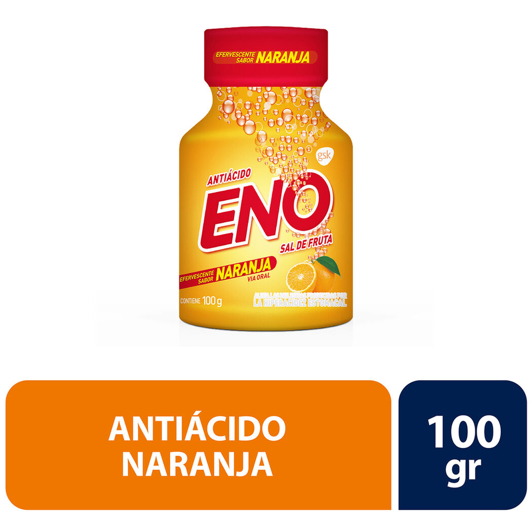 Antiácido Eno Polvo Naranja 100 g, , large image number 0