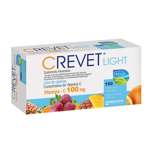 Crevet Light 100 mg x 100 Comprimidos Masticables, , large image number 0
