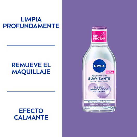 LOCION MICELAR 3 EN 1 NIVEA PIEL SENSIBLE 400ML, , large image number 1