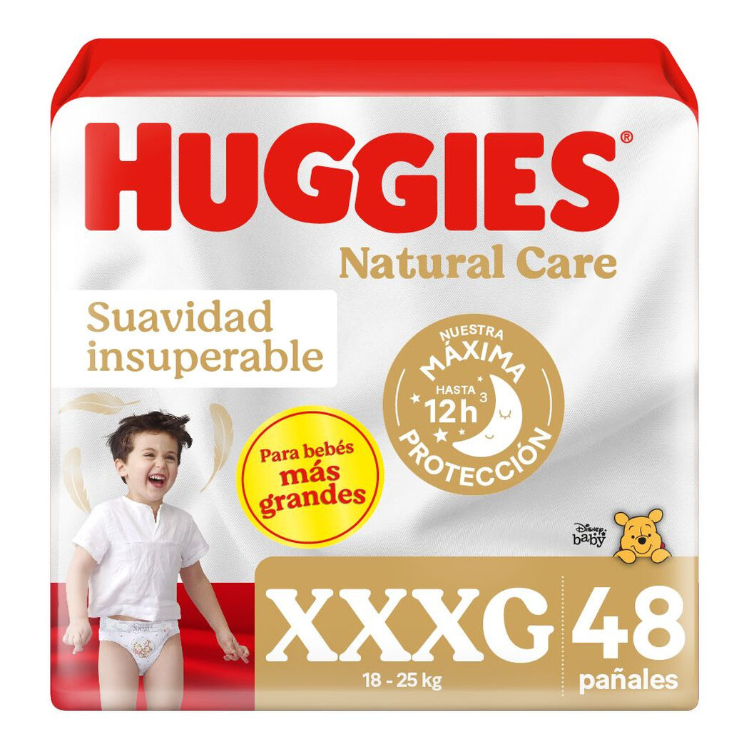 Pa&ntilde;ales Huggies Natural Care XXXG 48 Un, , large image number 0
