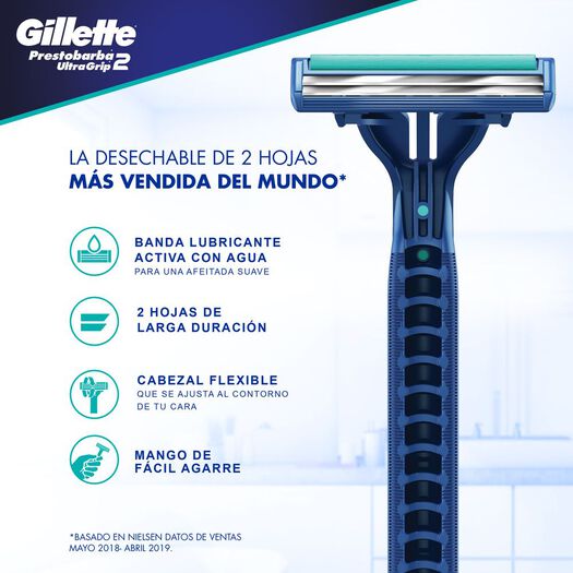 Gillette Maquina De Afeitar Desechable Ultragrip 3 x 8 Unidades, , large image number 3