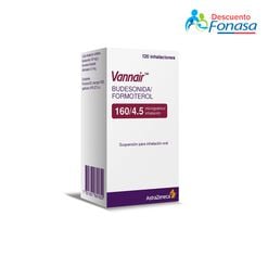 Vannair PMDI 160/4,5 mcg x 120 Dosis Suspensión para Inhalación Oral