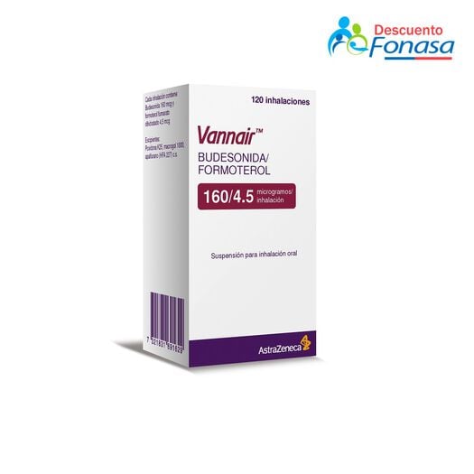 Vannair PMDI 160/4,5 mcg x 120 Dosis Suspensión para Inhalación Oral, , large image number 0