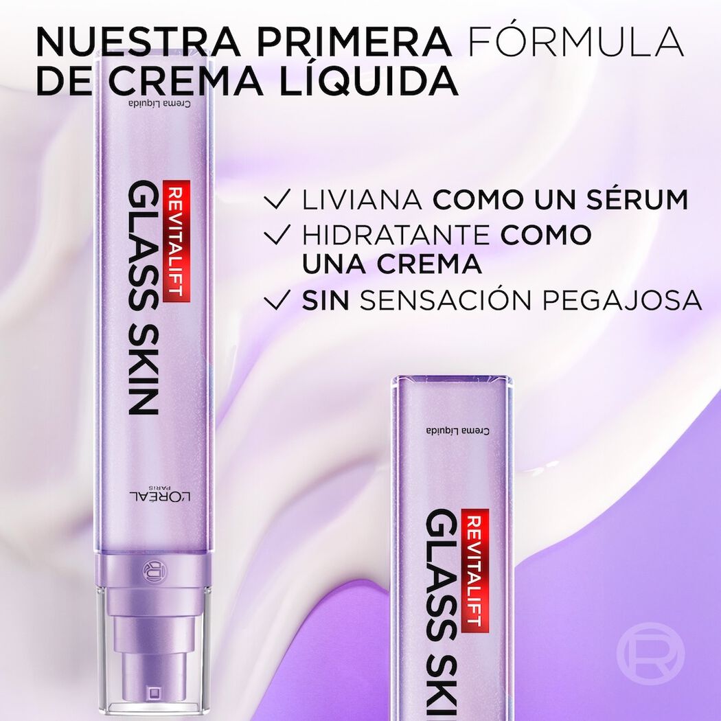 Crema Facial Glass Skin L'Or&eacute;al Paris Revitalift Filler 50 Ml, , large image number 2