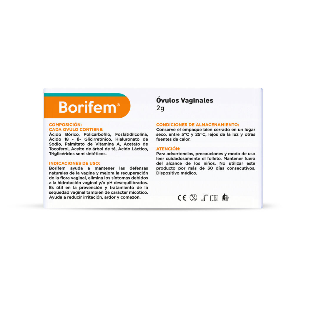 Borifem 10 Ovulos, , large image number 1